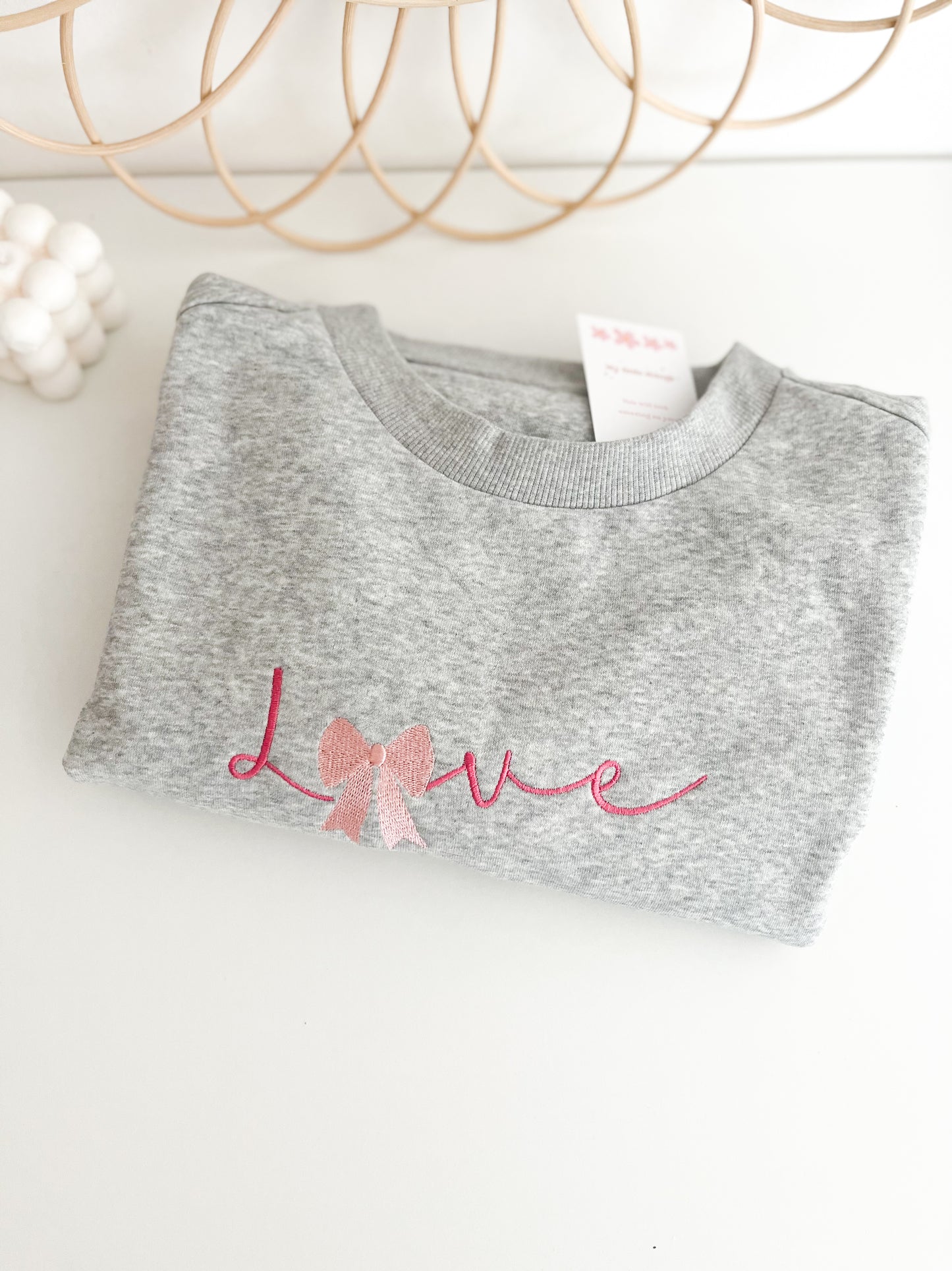 Pulover LOVE (grey)