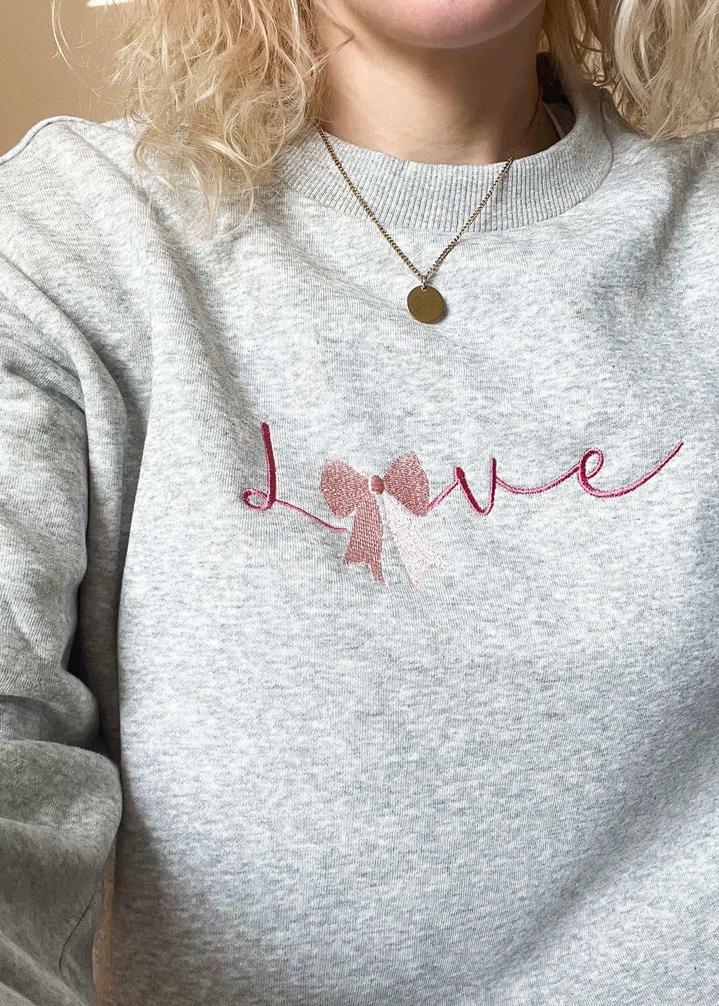 Pulover LOVE (grey)