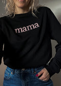 Pulover MAMA FLOWERS (black)