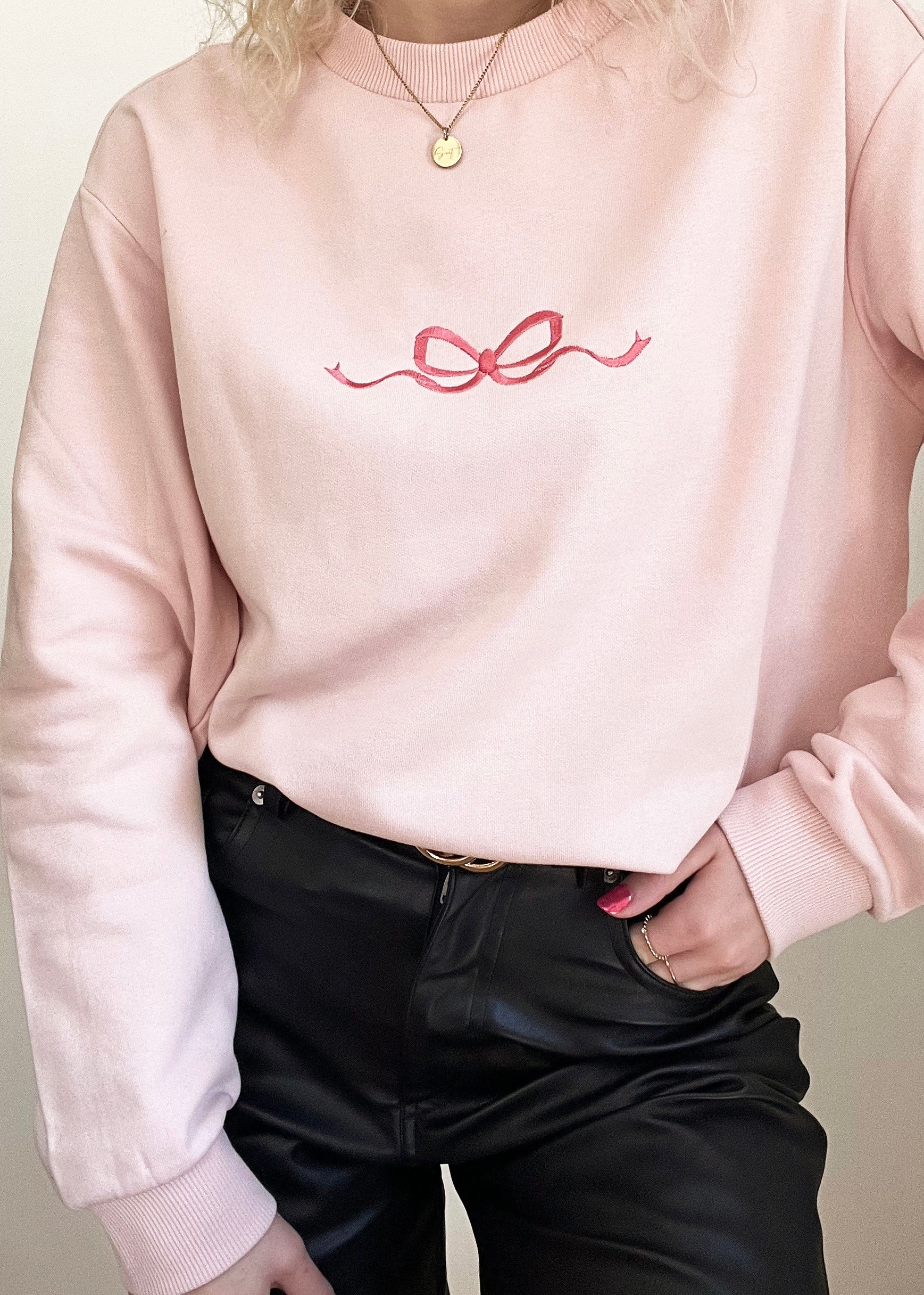 Pulover PINK BOW